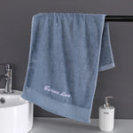 serviettes bambou rapide absorption blanc rose bleu noir écriture brodée texture douce classiqueUsageId:123
