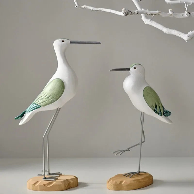 Étagère murale mouette méditerranéenne jaune clair