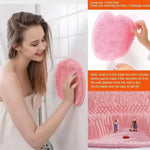 tapis bain texturé rose gris vert moderne pointes adhésif suction cup
