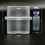 boîtes rangement vials cosmétiques transparentes modernes réutilisables 10ml 1kg charge max 10 compartiments lab
