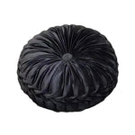 coussin velours plissé marron clair beige rose pâle moderne élégant 38cm