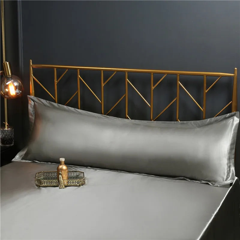 taies d'oreiller polyester uni bleu marine rose pâle blanc noir simples modernes respectueux environnement