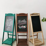 tableau noir moderne étagère bois support vis facile vert brun blanc minimaliste decoration