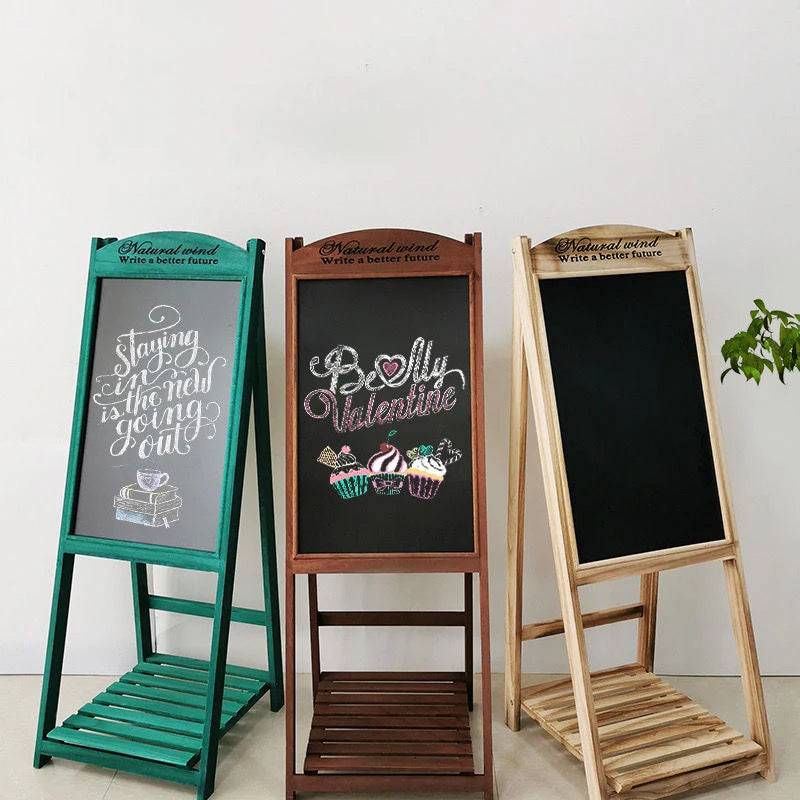 tableau noir moderne étagère bois support vis facile vert brun blanc minimaliste decoration