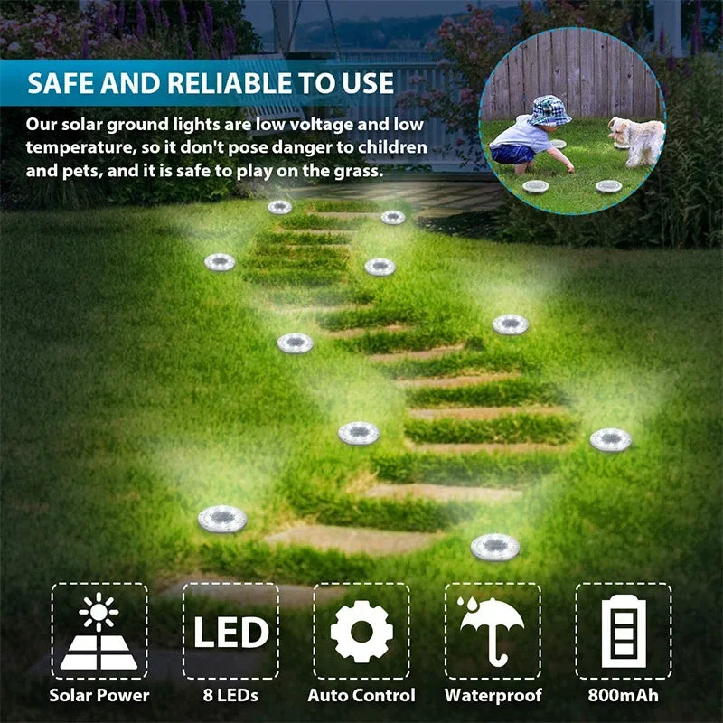 éclairage solaire paysage led argenté moderne absp65 ip65 étanche adaptableextérieururgence