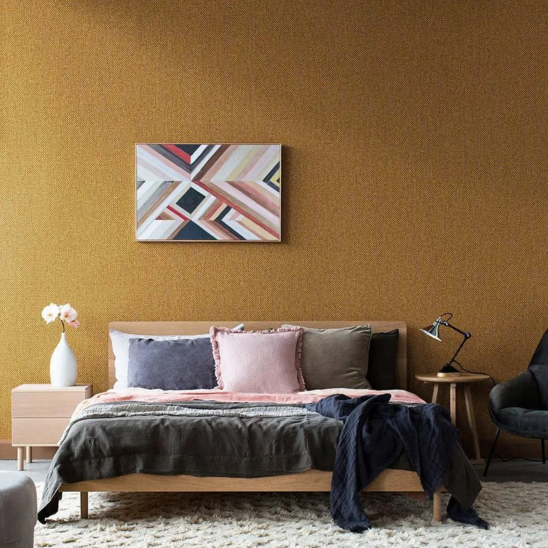 papier peint moderne minimaliste uni beige gris résistant humidité cuisine chambre salon