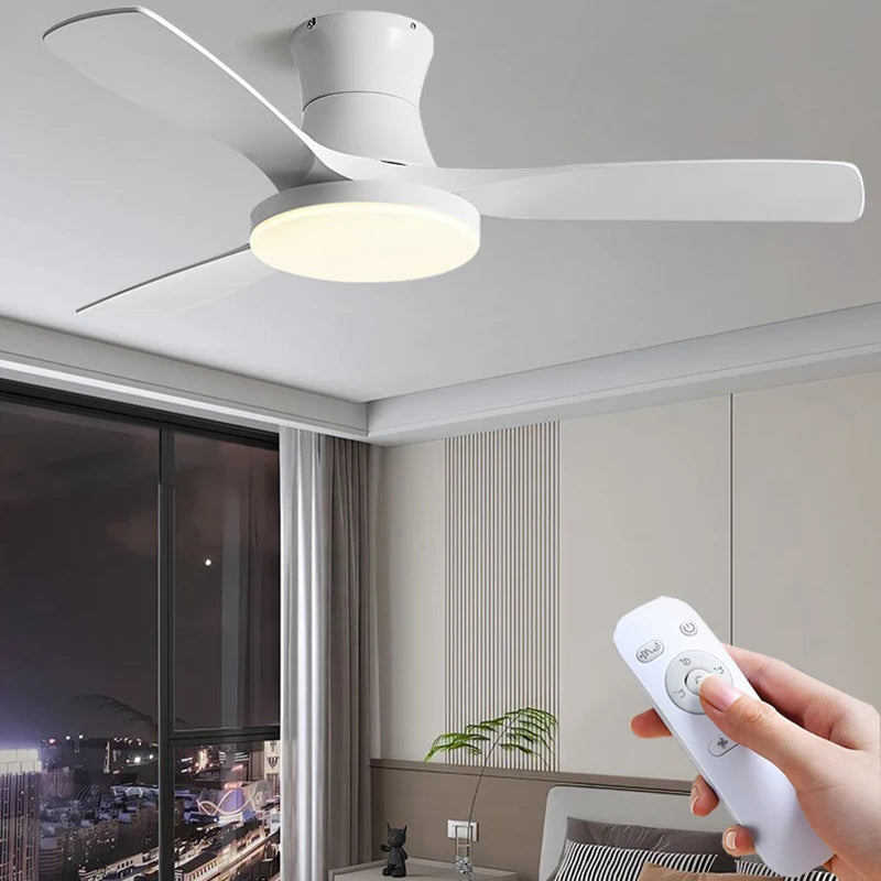 ventilateur moderne 42 52 pouces vitesses télécommande led noir marron doré blanc
