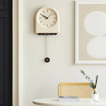 Horloge pendule murale moderne style crème pour salon