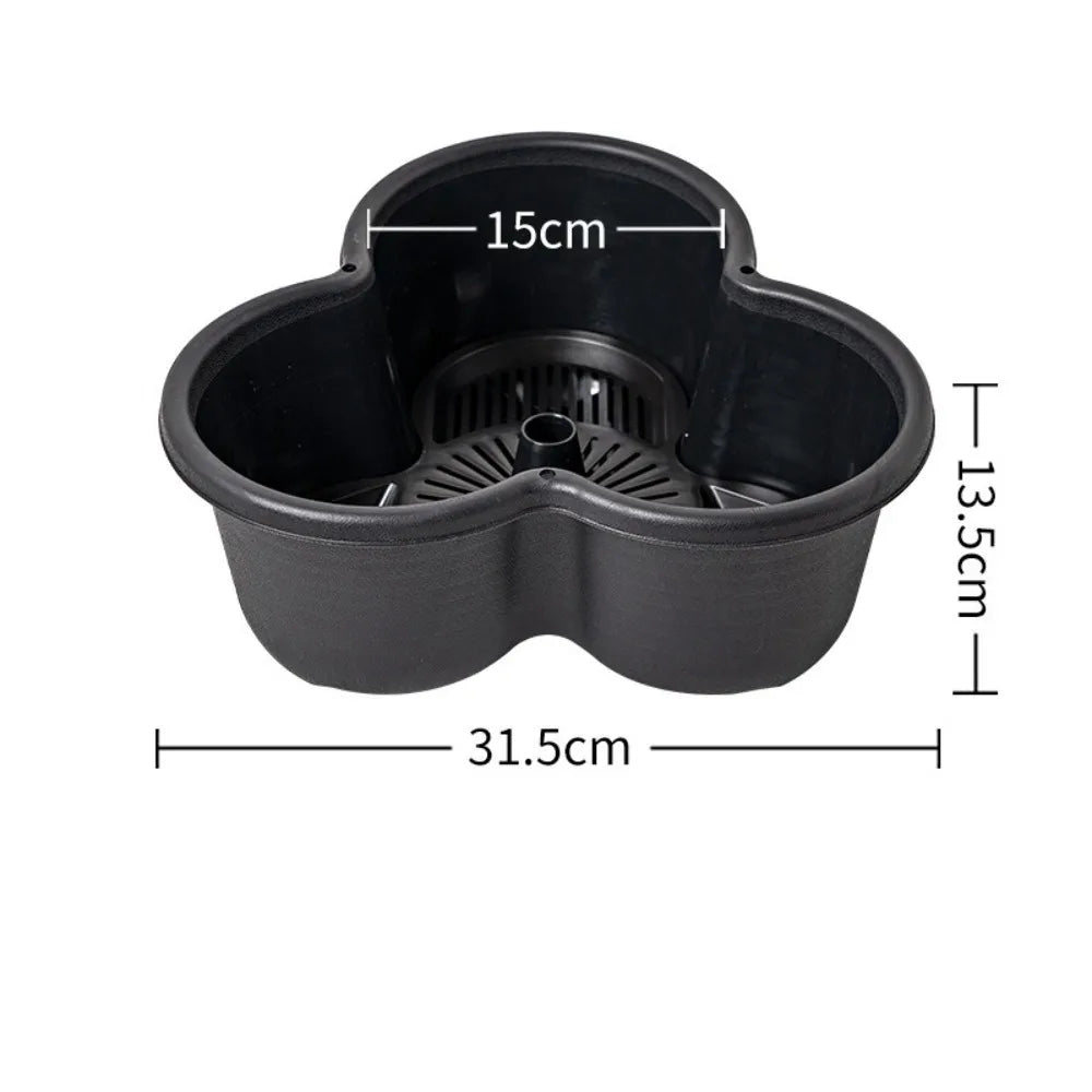 bac fleurs modulable vert foncé moderne bac fleurs plastique lisse empilable roulettes maison jardin