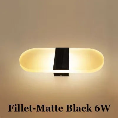 lampe murale moderne led blanc noir doré rectangulaire carré ovale mur fixe éclairage maison