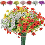 plantes artificielles fleurs multicolores modernes extérieur intérieur décoration maison chambre événement festive