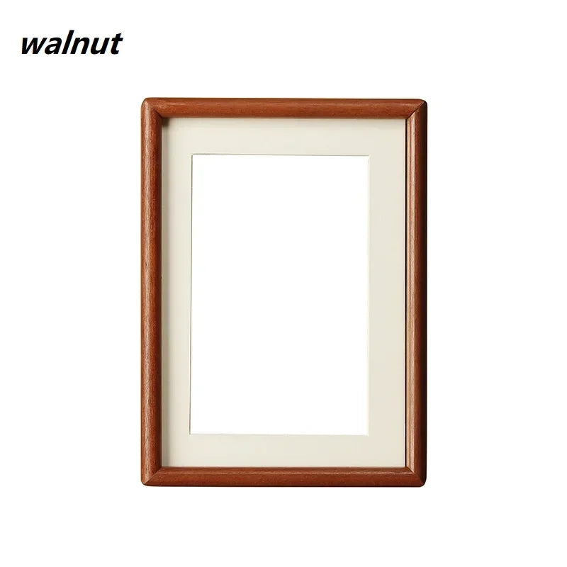 cadre photo bois naturel classique marron clair texture bois fenêtre photo minimaliste deco intérieure