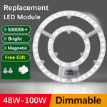 ampoule led module circulaire blanc moderne économie énergie contrôle distant aimant blanc chaud froid