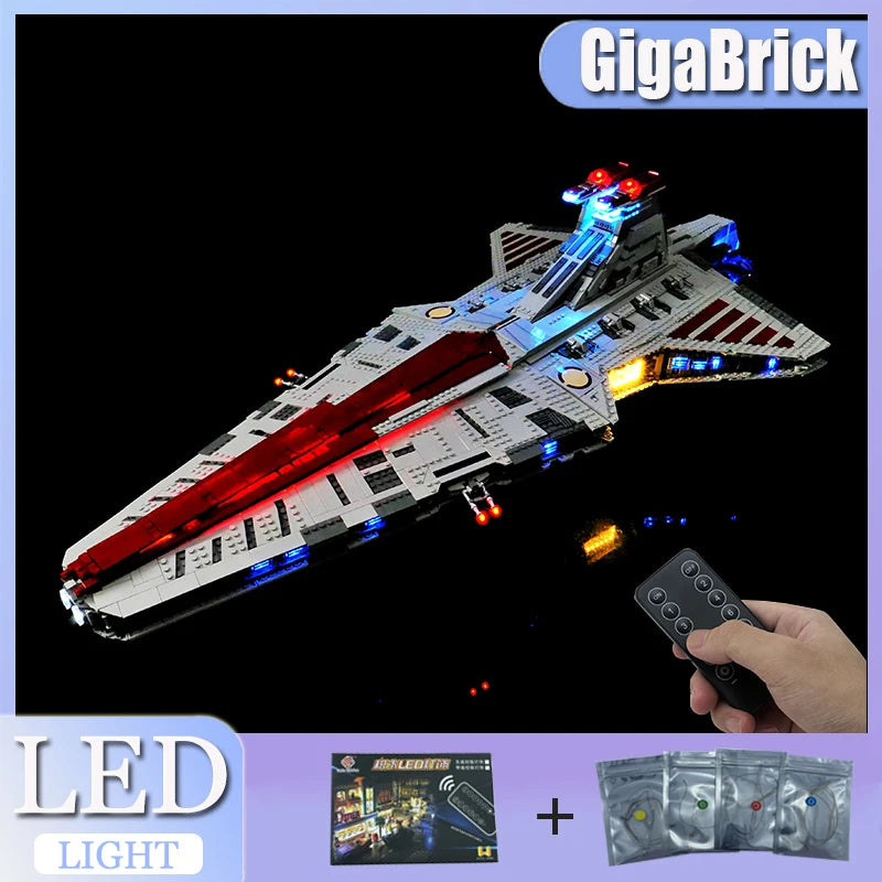 ensemble vaisseau spatial led rouge blanc gris bleu futuriste lumiere led intégrée science fiction