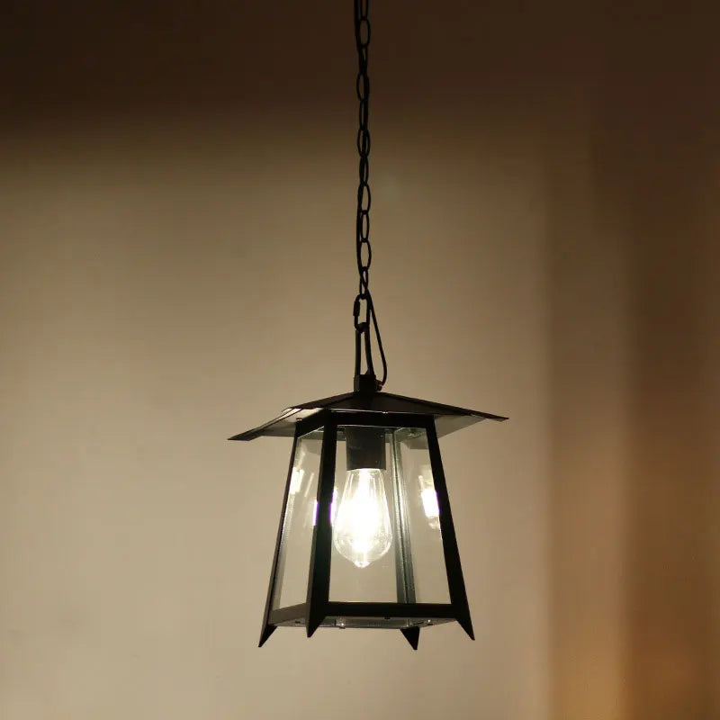lampe suspendue moderne transparente noir salon restaurant étude chambre exposition couloir hall
