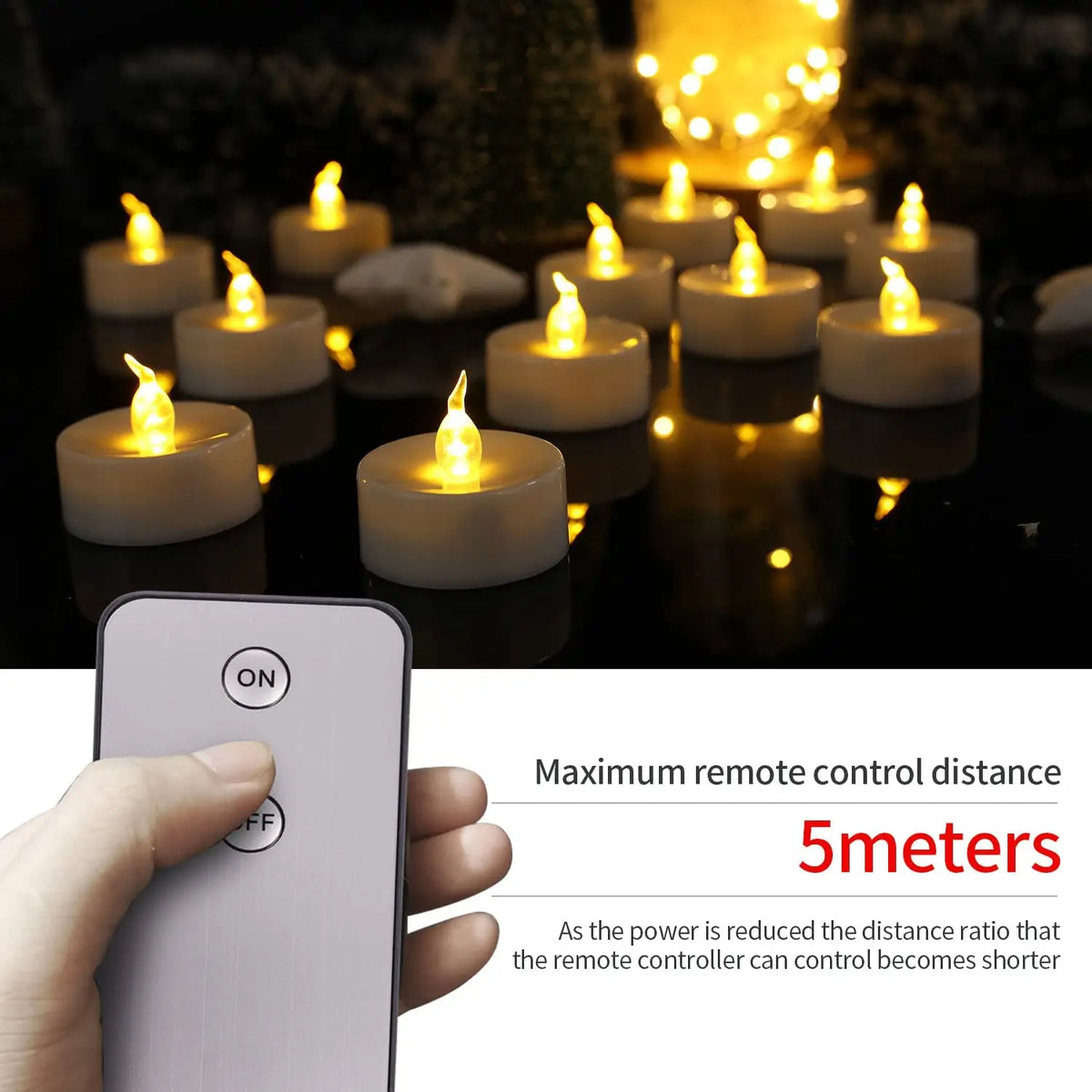 bougies led sans flamme scintillantes blanc modernes lumineuses pack 12 24 6pcs