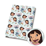 serviette table coton motif dessin animé personnages disney Noël textile maison enfant bleu