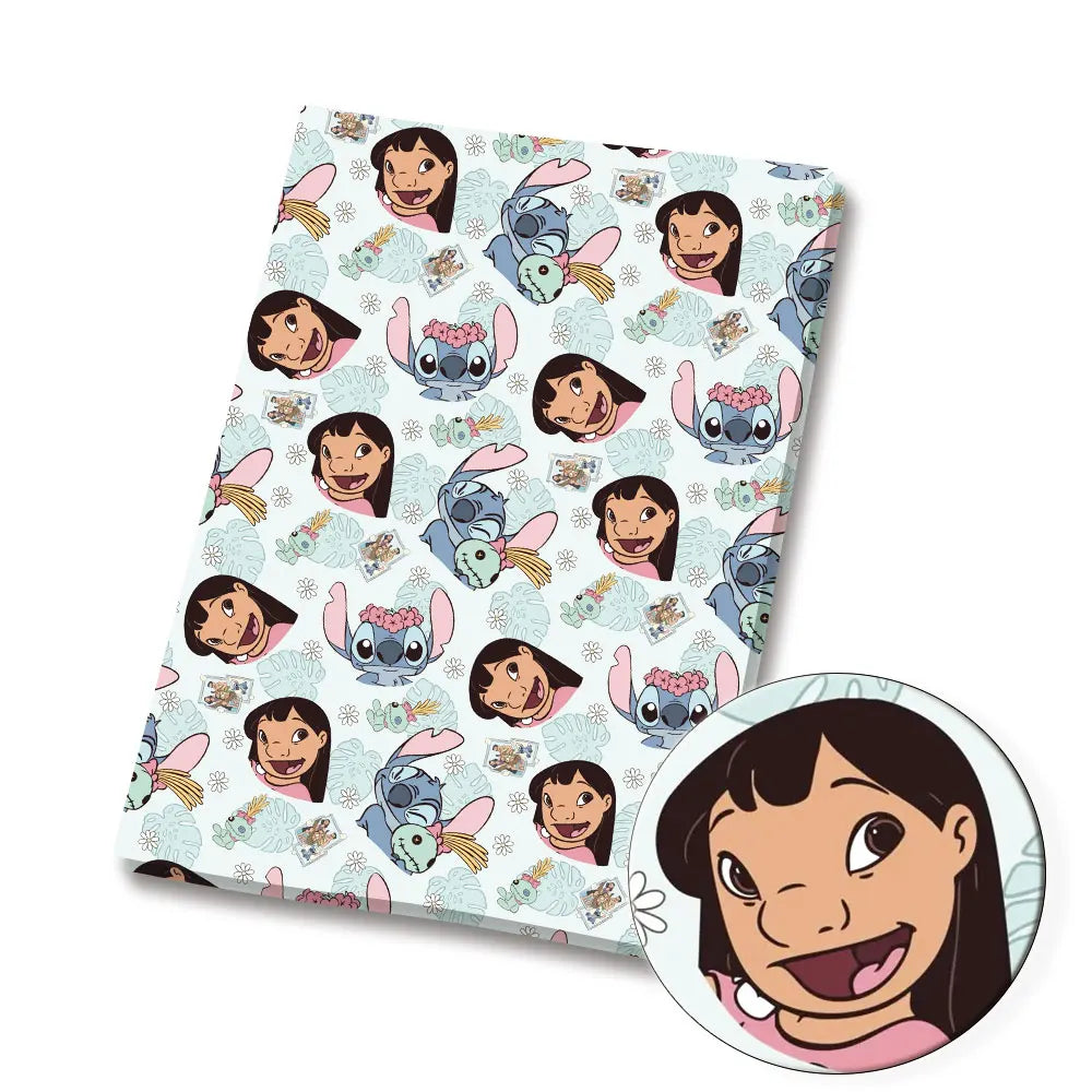 serviette table coton motif dessin animé personnages disney Noël textile maison enfant bleu