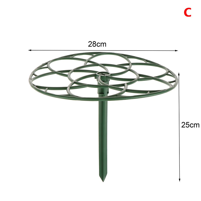 support plante métallique vert jardinage décoration fleuri piquet insertion terreau hauteur diamètre