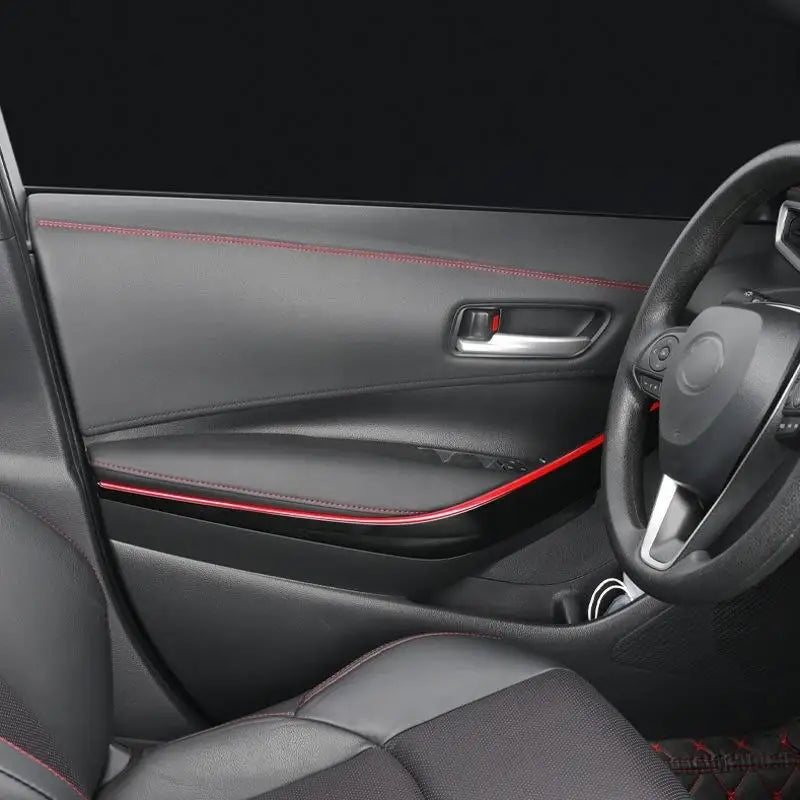 bande decorative adhésive polyuréthane noir rouge bleu blanc intérieur voiture