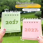 calendrier minimaliste spirale couleurs douces pages notes 2027 mémorisables moderne