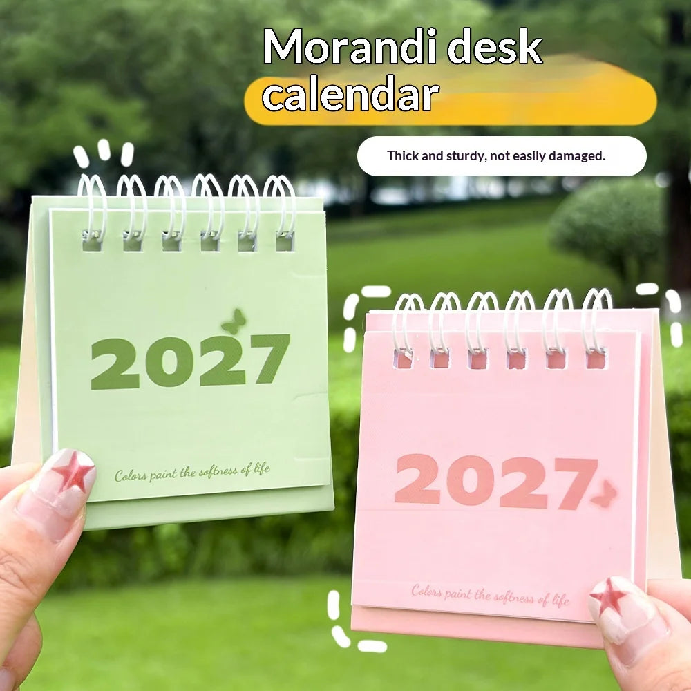 calendrier minimaliste spirale couleurs douces pages notes 2027 mémorisables moderne