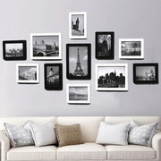 cadres photo modernes noir blanc bois texturés photos monuments contemporains