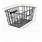 panier vélo acier noir grille moderne clips fixation durable étanchearrière vélo.storage