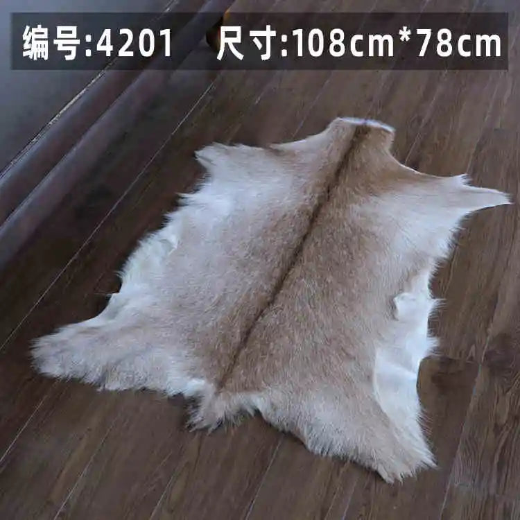 tapis fourrure marron noir blanc naturel rustique intérieur extérieur voyage camping