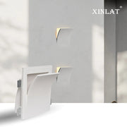 lampe murale moderne géométrique blanc neutre minimaliste chambre salon