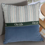 housse coussin velours plissé rayures dorées moderne couleur rouge jaune bleu vert violet rose