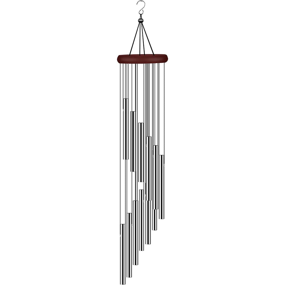 carillon éolien musical multicolore moderne cloches rondes crochet métallique apaisant relaxation méditationextérieurcoration