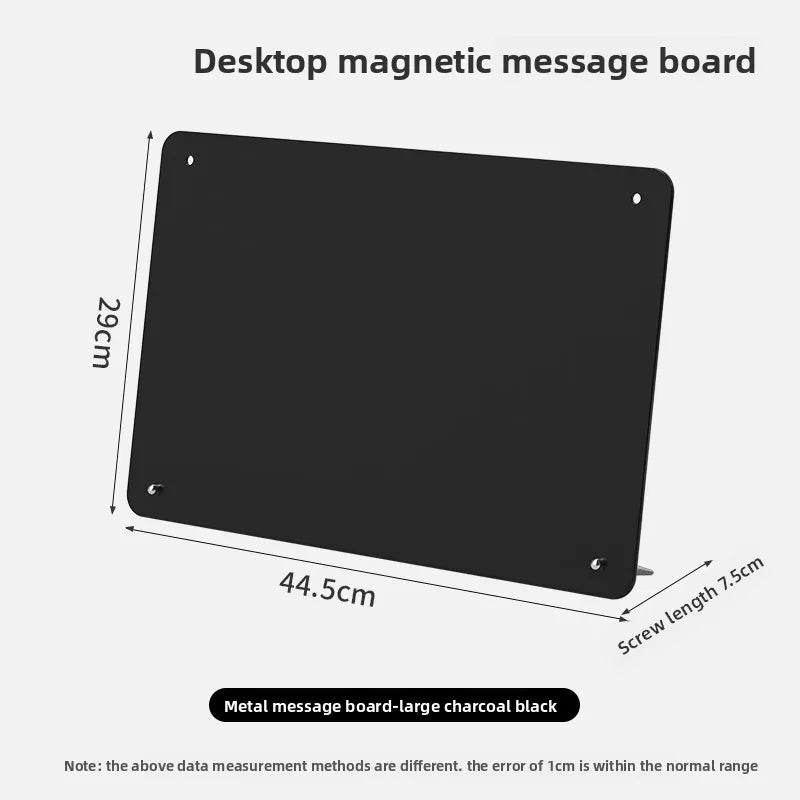 tableau magnétique blanc noir moderne magnets papier stylo documents