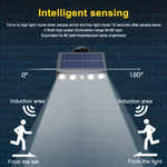 lampe solaire extérieure détecteur mouvement mode nuit moderne surveillance jardin opaque