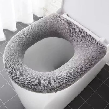 couvre siege toilette doux microfibre coton jaune gris violet bleu moderne