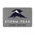 tapis bain blanc logo snow peak moderne imperméable antislip polyester coton knits classic minimaliste