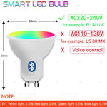 ampoule led bluetooth blanc moderne globulaire 2700k 6500k app controle 170deg intelligençe