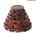 support bois sculpté pot bonsaï figurine décoration intérieure traditionnel