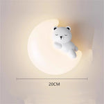 lampe murale décorative ours nuage enfant blanc moderne chambre éclairage mur fixé LED