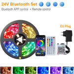 ruban led rgb multicolore moderne éclairage chambre salon télécommande application