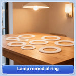 anneaux réparation lampe blancs ronds lisses opaques entretoises rondelles supports joints minimalistes