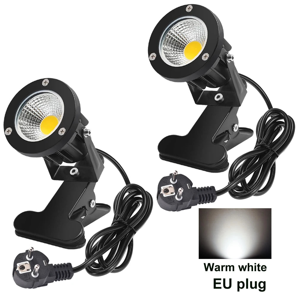 projecteur led noir moderne pinces 3000k us plug 6.6ft cable