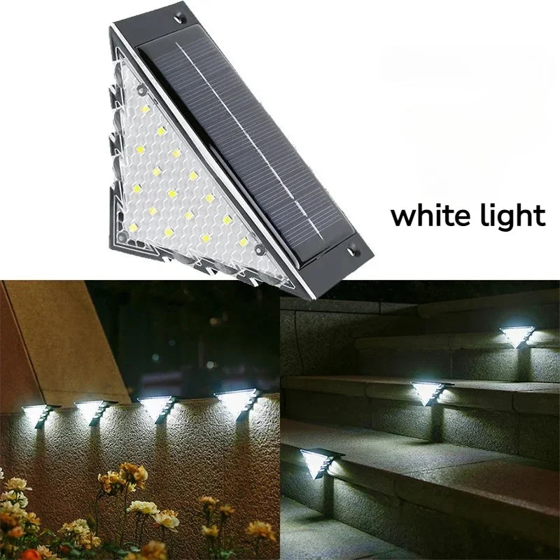 applique solaire led noir moderne adhésif étanche ip67 22led lumière blanche