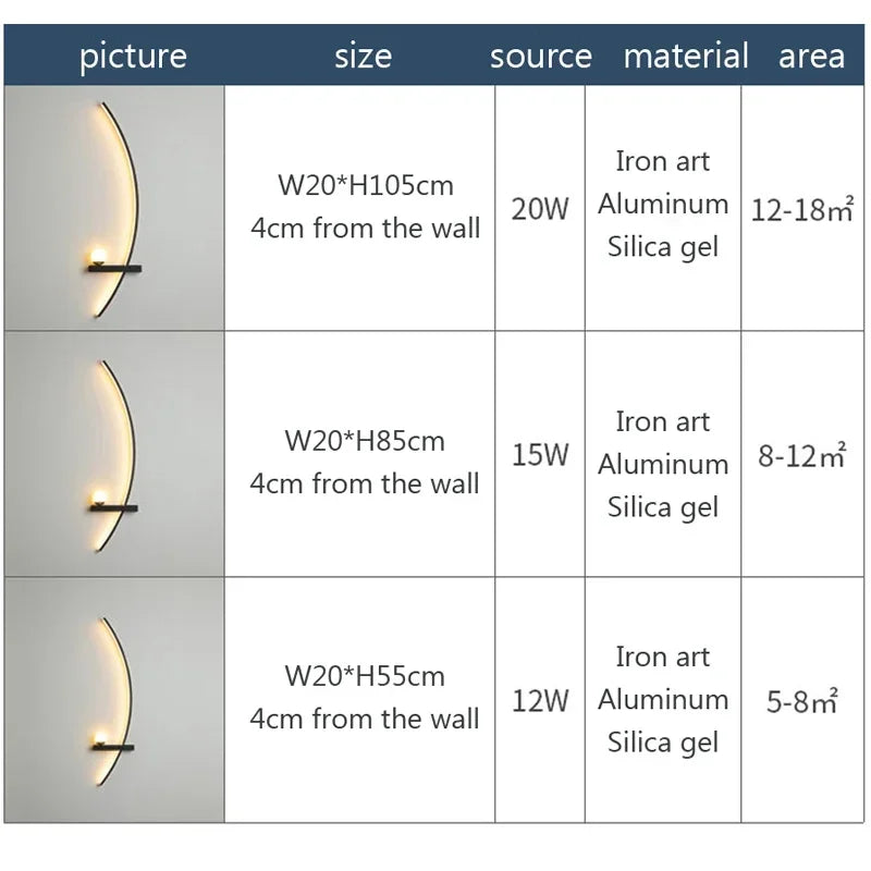 lampes murales modernes étagère translucides noires blanches minimaliste