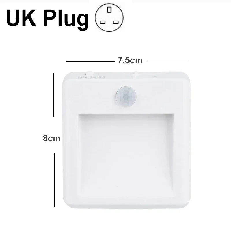 lampe nuit sensorielle mouvement blanc moderne adhésif auto on led économieénergie chambreescalier