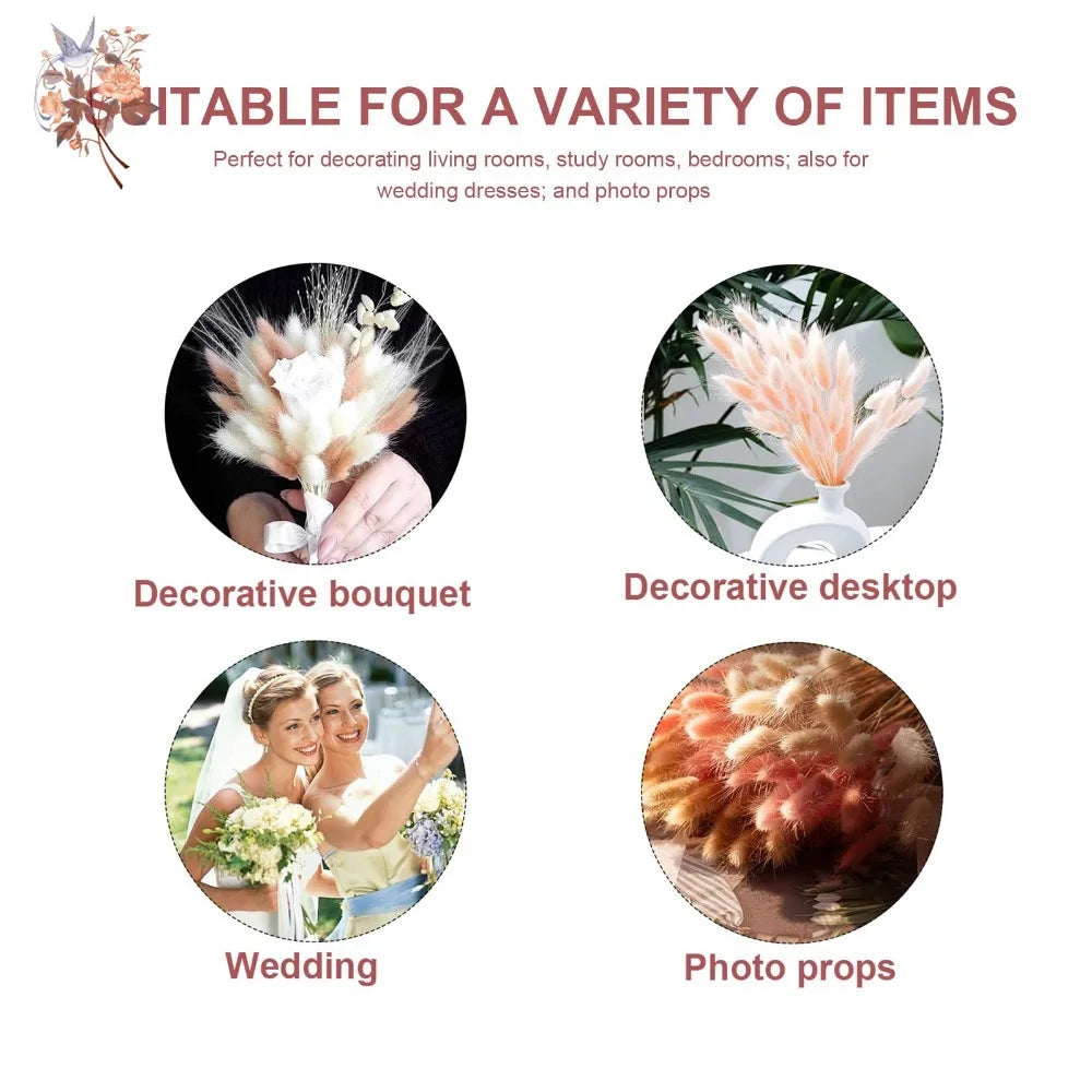 décoration intérieure bouquet fleurs sèches plumes modernes rose blanc vert pastel