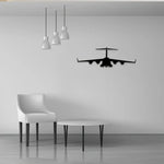 décoration murale avion métal noir silhouette minimalisteintérieur cuisine fixationsans éléments 30cm 10cm