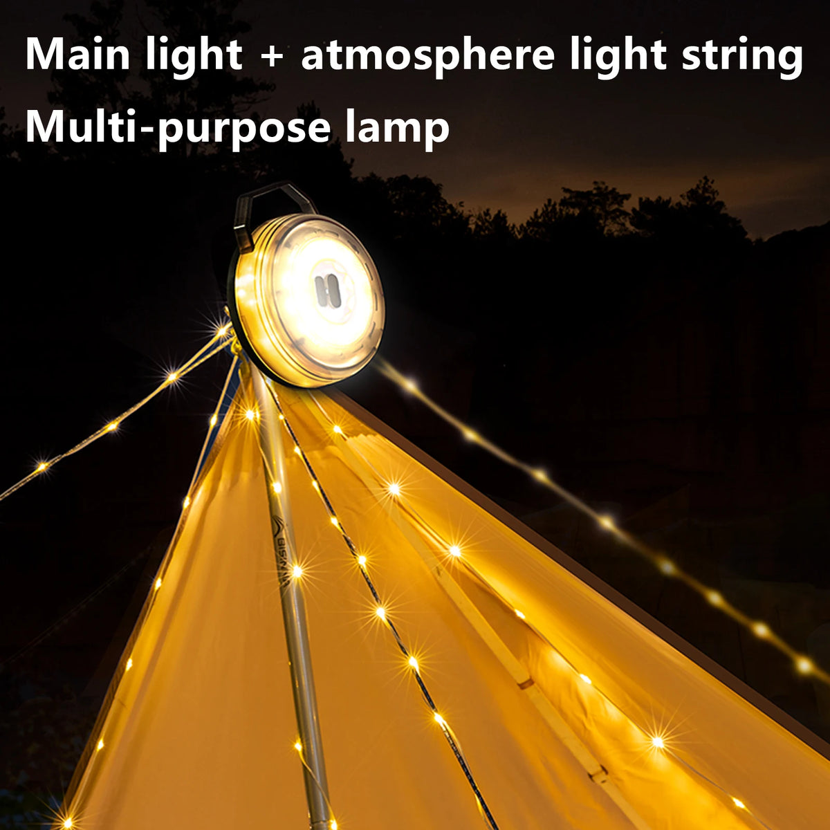 lampe multifonctionnelle rechargeable led noire dorée moderne camping poche usb charge