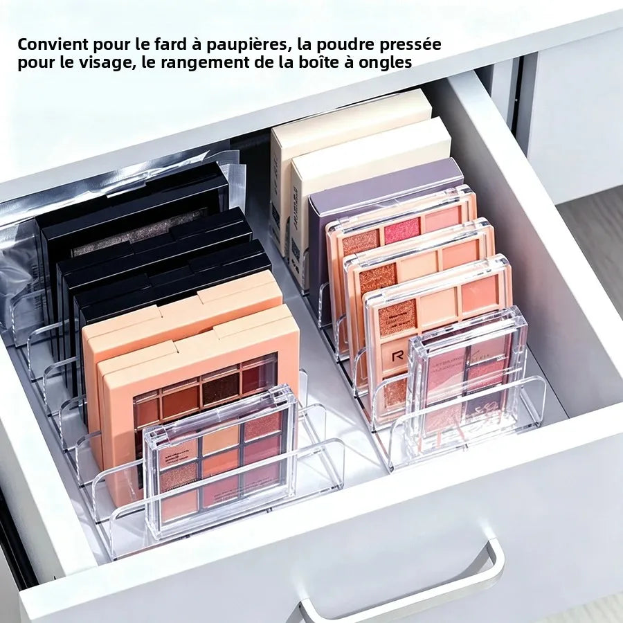 présentoir rangement transparent moderne boîtes ongles 85cmx17cm multifonctionnel acrylic.storage transparente