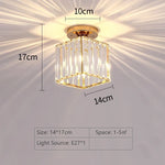 lampe cristal transparent moderne élégante surface éclairage quotidien mètres carrés